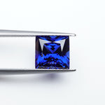 Load and play video in Gallery viewer, Square princess lab grown blue sapphire
