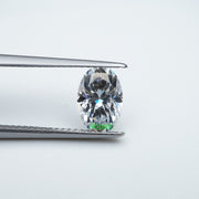 Oval D FL moissanite