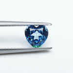 Load and play video in Gallery viewer, Heart lab grown aqua spinel
