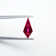 Shield lab grown ruby