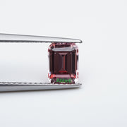 Emerald lab grown champagne sapphire