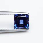 Load and play video in Gallery viewer, Square step lab grown blue sapphire
