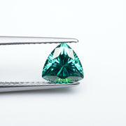 Trillion green moissanite