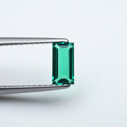 Straight baguette lab grown emerald