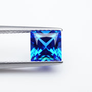Square princess lab grown cobalt spinel