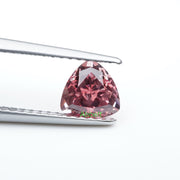 Trillion lab grown padparadscha sapphire