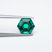 Hexagon lab grown emerald
