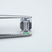 Emerald colorless lab grown diamond