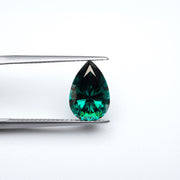 Pear green moissanite