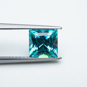Square princess lab grown Paraiba YAG