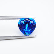 Heart lab grown cobalt spinel