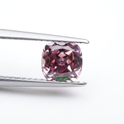 Cushion lab grown champagne sapphire