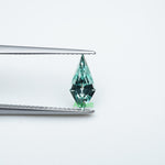 Load and play video in Gallery viewer, Shield lab grown green sapphire
