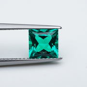 Square princess lab grown emerald