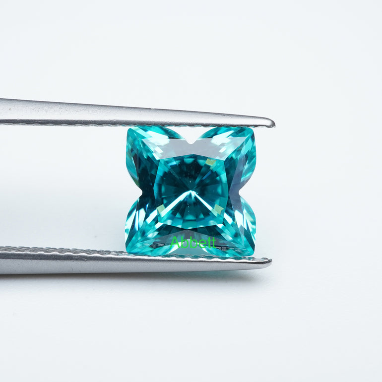 Clover lab grown Paraiba YAG