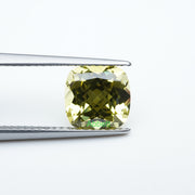 Cushion lab grown yellow sapphire