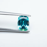 Load and play video in Gallery viewer, Antique cushion lab grown Paraiba YAG
