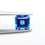 Load and play video in Gallery viewer, Asscher lab grown cobalt spinel
