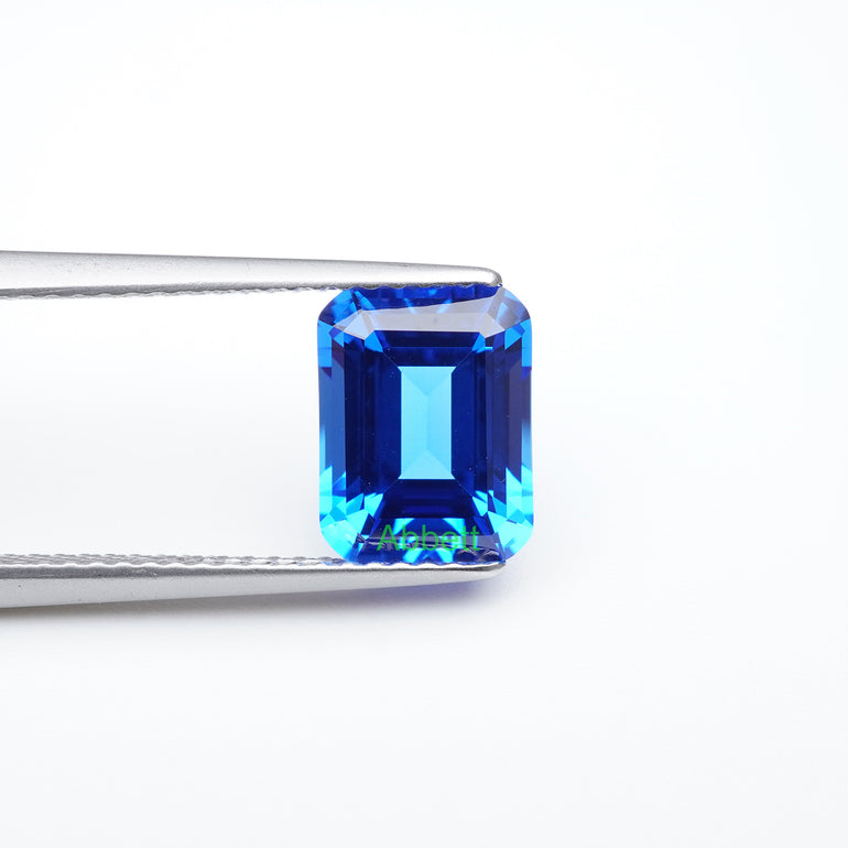 Emerald lab grown cobalt spinel
