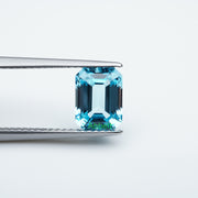 Emerald lab grown santa maria sapphire