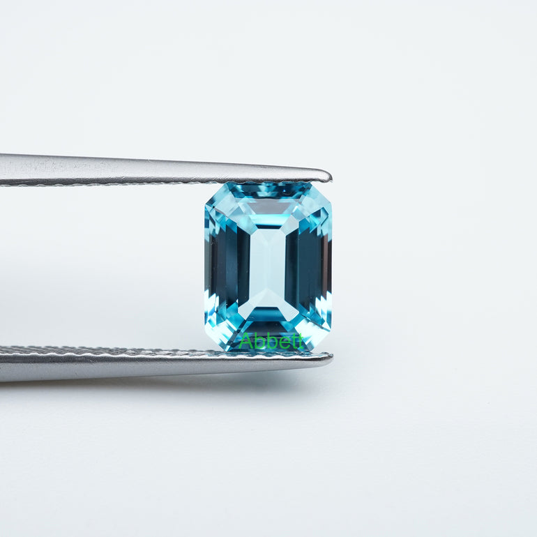 Emerald lab grown santa maria sapphire