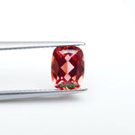 Load and play video in Gallery viewer, Antique cushion lab grown sunset coral padparadscha sapphire
