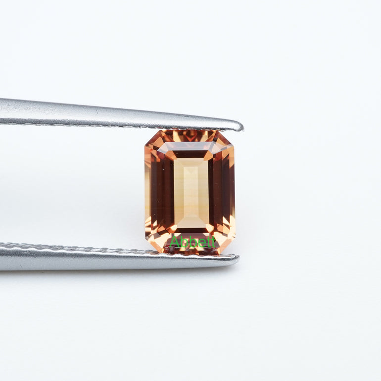 Emerald lab grown orange sapphire