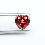 Load and play video in Gallery viewer, Heart lab grown sunset coral padparadscha sapphire
