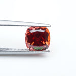 Load and play video in Gallery viewer, Cushion lab grown sunset coral padparadscha sapphire
