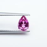 Load and play video in Gallery viewer, Pear lab grown hot pink sapphire
