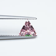 Triangle lab grown light pink sapphire