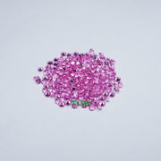 Round lab grown hot pink sapphire melee