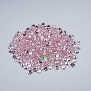 Round Lab grown light pink sapphire melee