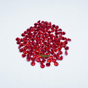 Round lab grown ruby melee