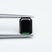Emerald black moissanite