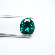 Oval green moissanite