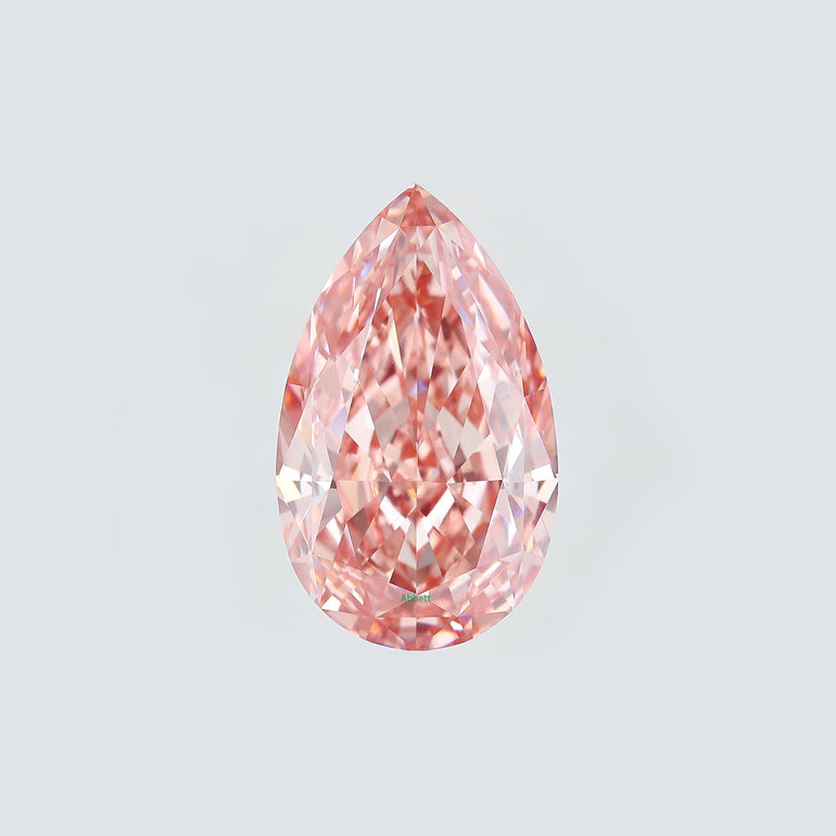 Pear pink VVS2-VS2 lab grown diamond