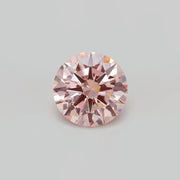 Round lab grown pink diamond