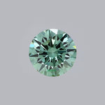 Load and play video in Gallery viewer, Round green VVS2-VS2 lab grown diamond

