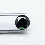 Load and play video in Gallery viewer, Round black moissanite
