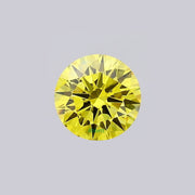 Round lab grown yellow diamonds