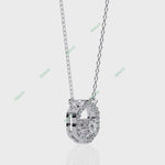 Load and play video in Gallery viewer, Round Halo Pendant PE1260
