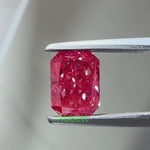 Load and play video in Gallery viewer, Radiant lab grown red diamond
