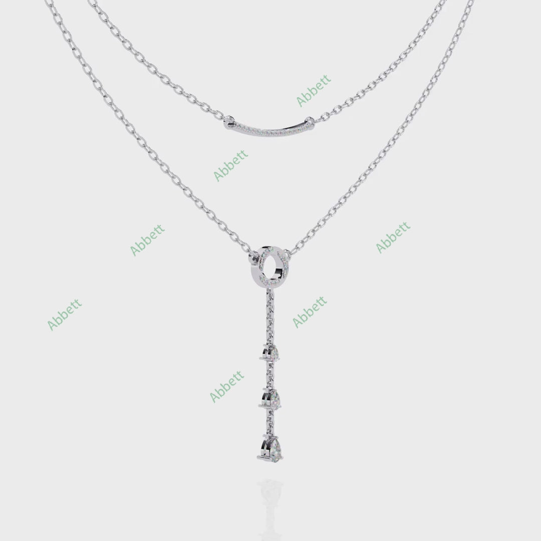 Lariat Layered Necklace NELA1290