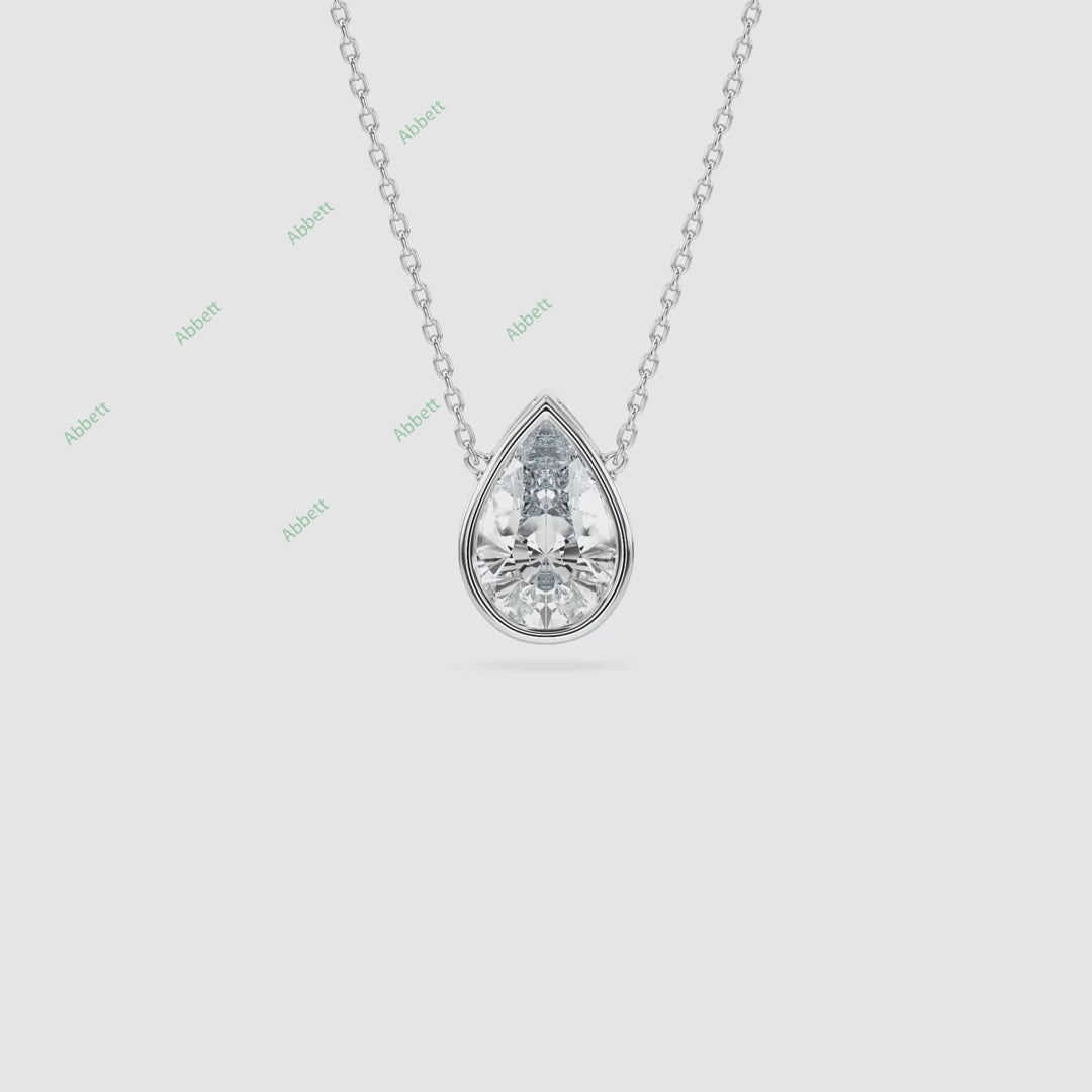Bezel Solitaire Pendant PESO024