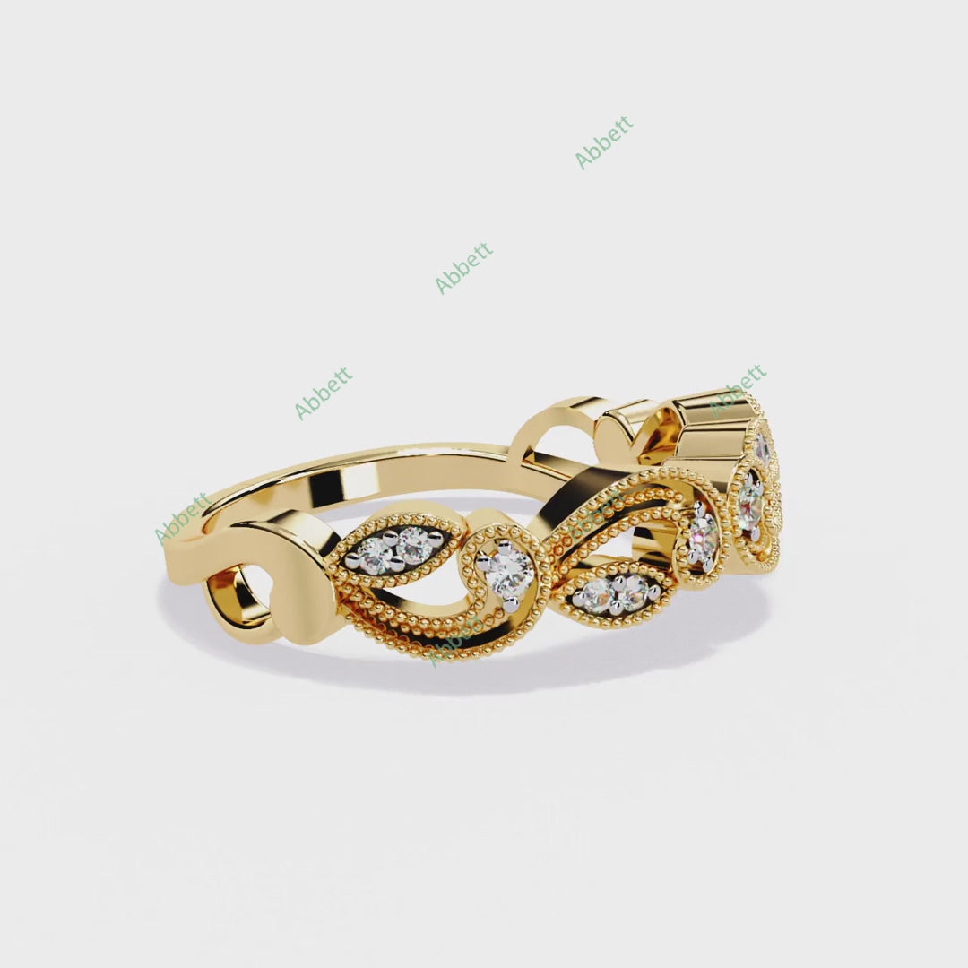 Vintage Wedding Band WEAN1047