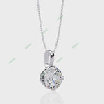Load and play video in Gallery viewer, Round Solitaire Pendant PE1236
