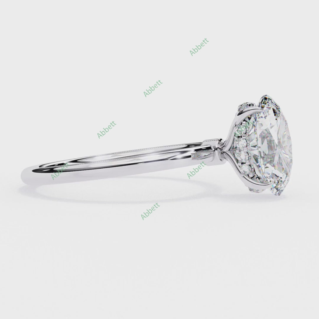 Hidden Halo Engagement Ring ENHI1075