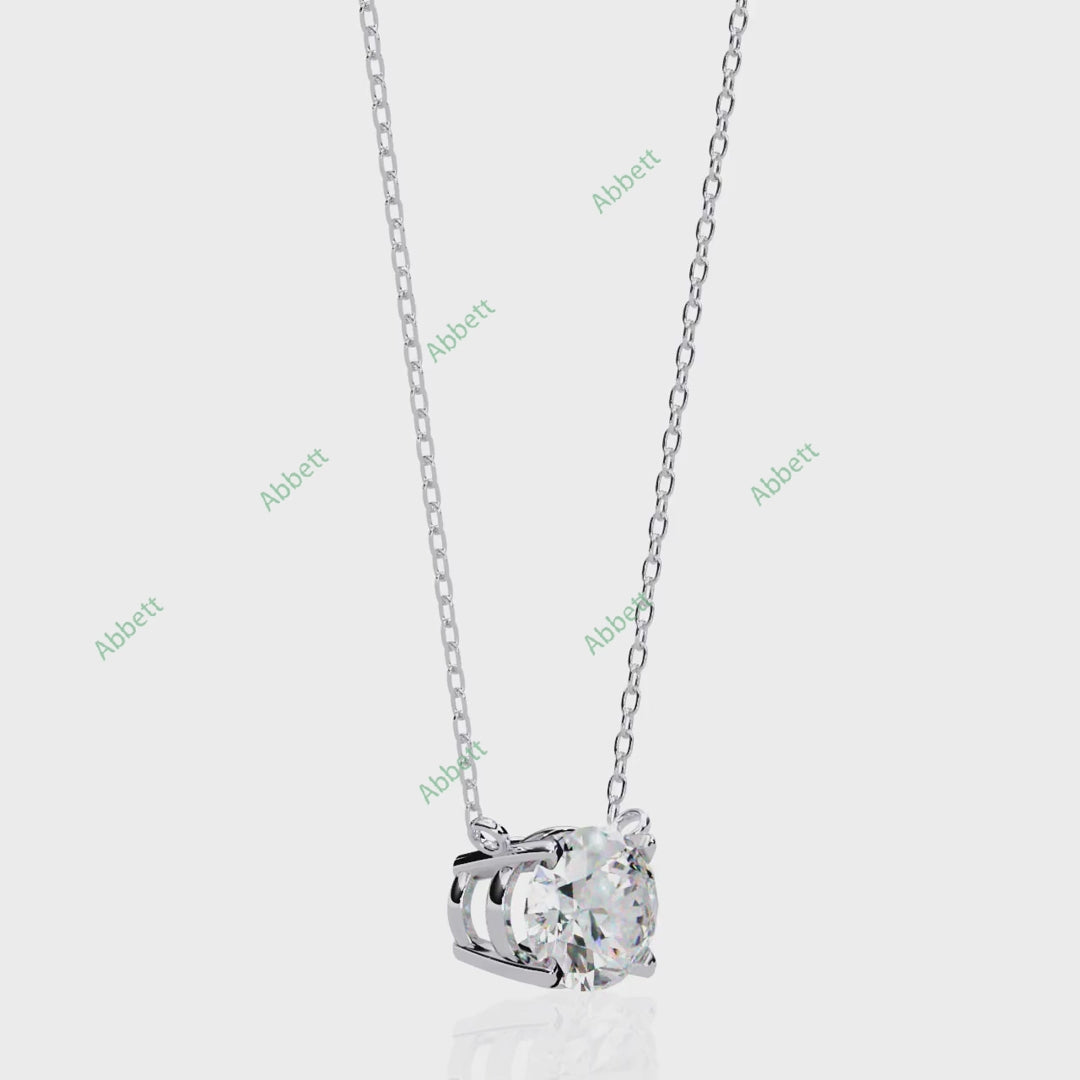 East West Solitaire Pendant PE1596