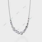 Load and play video in Gallery viewer, Round Twisted Bar Necklace NETW1297
